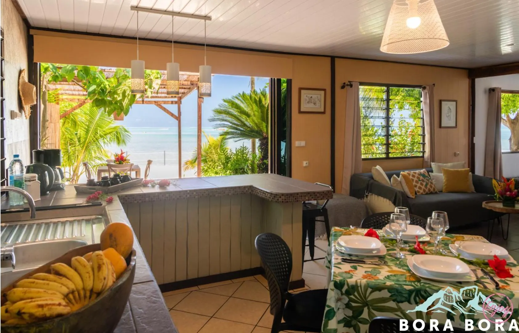 Matira Sunset House N659 Dto-Mt Villa Bora Bora Holiday home